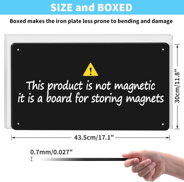 Detalle de Magnetic board 43.5 x 30 cm black