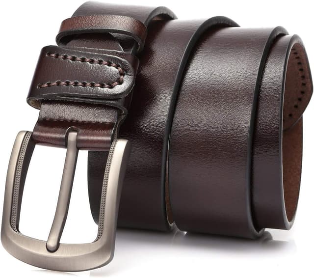 Thumbnail 1 de DOVAVA soft genuine leather belt for men with anti-scratch buckle