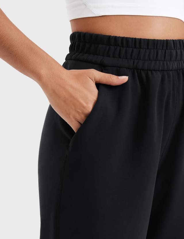 Detalle de CRZ YOGA SoftAura pantaloni da donna a gamba dritta casual con tasche e cintura elastica (71/76/81 cm)