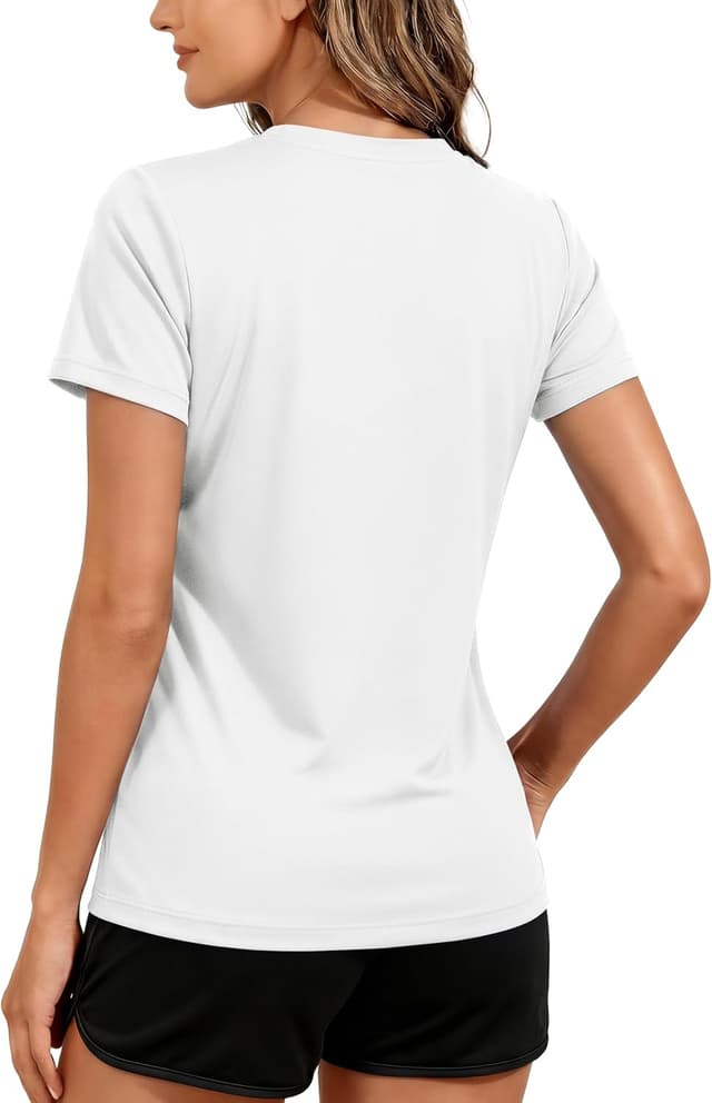Detalle de TACVASEN Women’s Short Sleeve Workout Shirts with UPF 50+ Sun Protection