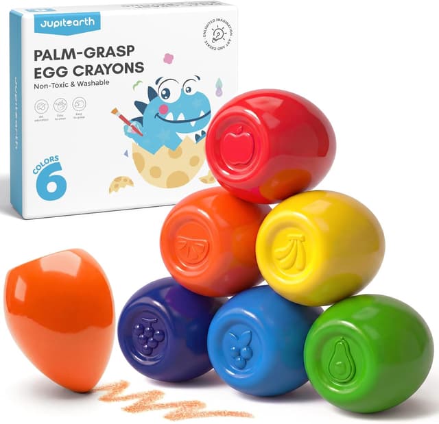 Detalle de JUPITEARTH 6 Colors Egg Crayons