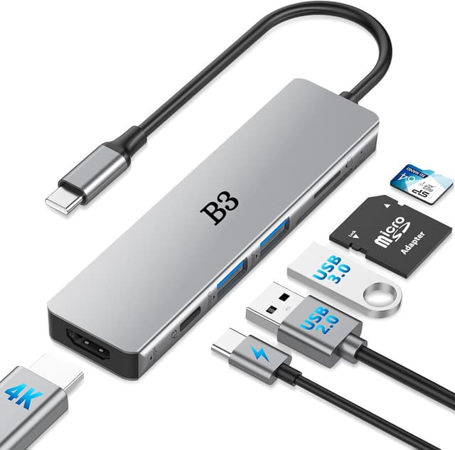 Detalle de USB C Hub 6-in-1 Multiport-Adapter