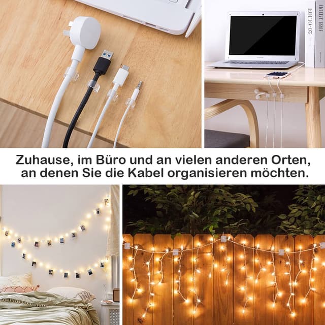 Thumbnail 2 de RYCHUI 60PCS cable clips for outdoor lights