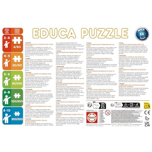 Detalle 2 de Educa Minnie Ayudantes Felices 🧩 Conjunto de 4 Puzzles Progresivos