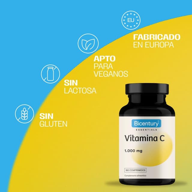 Thumbnail 4 de Bicentury Vitamina C 1000mg 🍊 Refuerzo Inmunitario 180 comprimidos