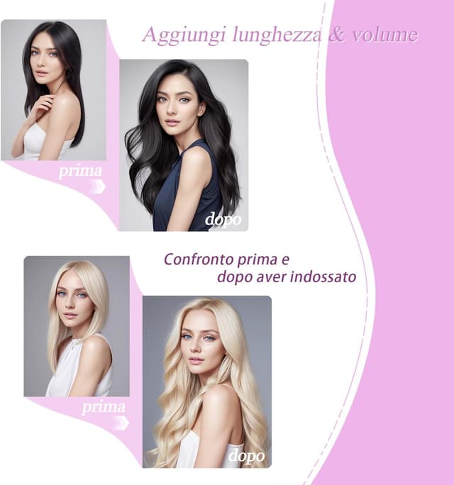 Thumbnail 1 de LieblichWelle Extension Capelli Veri 60 cm 20 pz