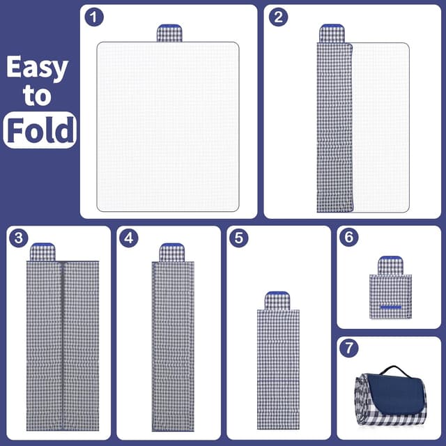 Thumbnail 3 de Habaylin Picnic Blanket 200 x 200 cm