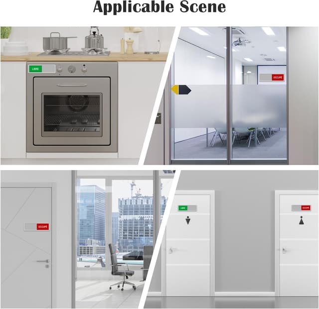 Thumbnail 6 de GlasFlength Panneau Porte Libre Occupé