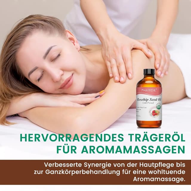 Thumbnail 6 de PHATOIL Hagebuttenöl Bio Kaltgepresst 118 ml Feuchtigkeitspflege