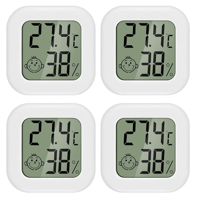 Detalle de PAIRIER 4 Stück Luftfeuchtigkeitsmesser Thermometer