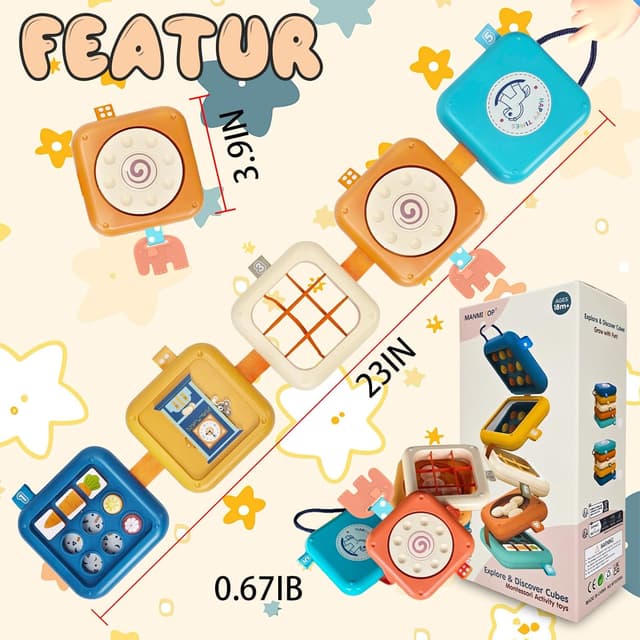 Thumbnail 4 de weirtoya Busy Board for 1 Year Old