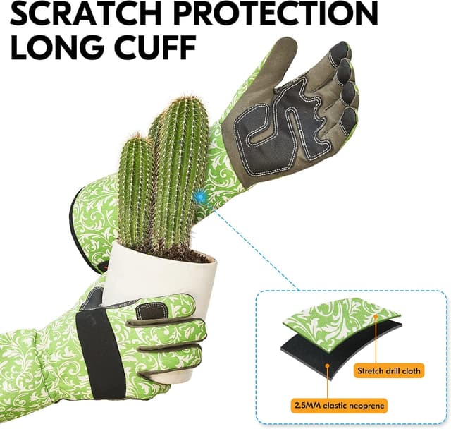 Thumbnail 4 de Vgo AL6608 gants de jardinage femmes anti‑épines 7/S