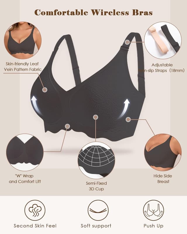 Thumbnail 4 de HORISUN Bequemer Nahtloser BH mit vollständiger Abdeckung 🎀