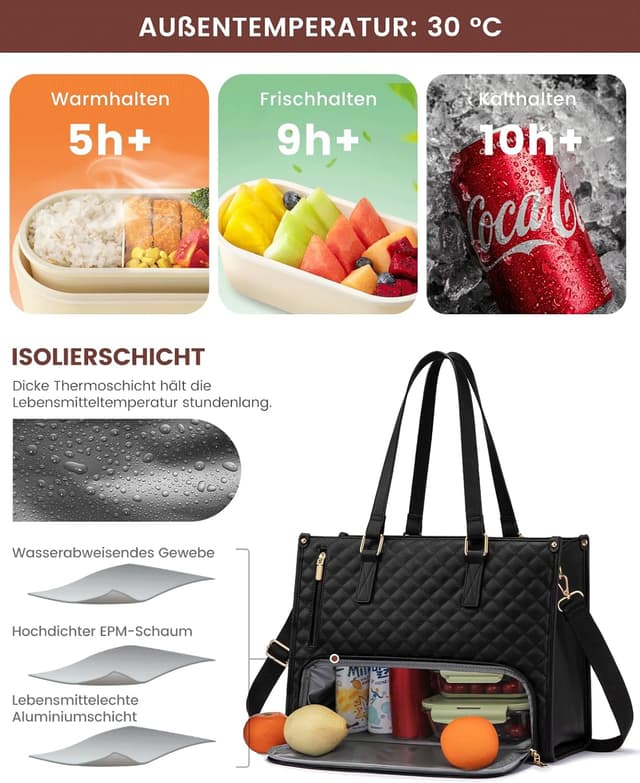 Thumbnail 2 de LOVEVOOK Laptoptasche 15,6 Zoll Lunchfach