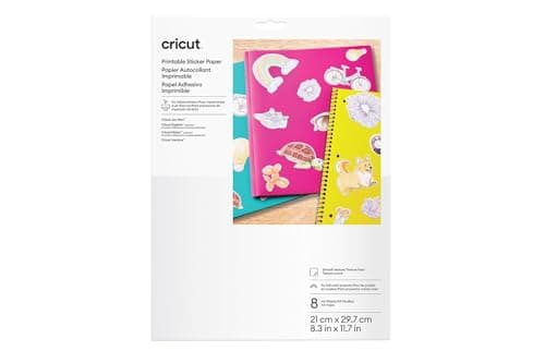 Detalle de Cricut Papel adhesivo imprimable A4 — 8 hojas 📄