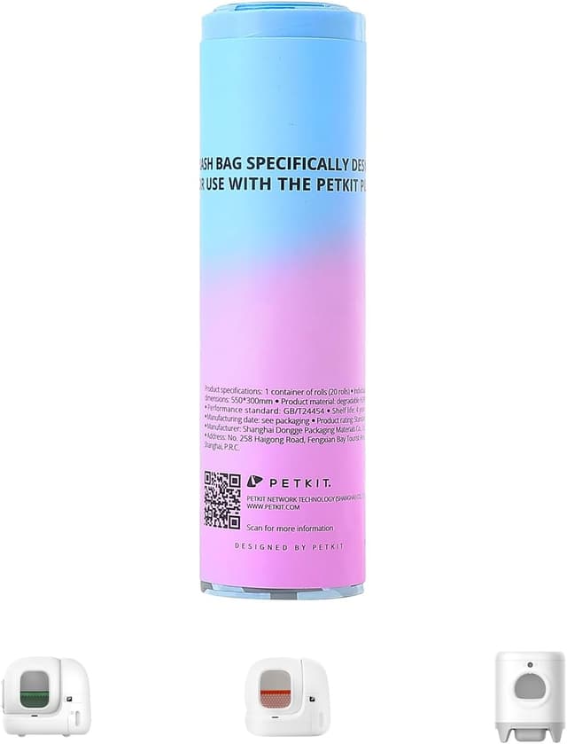 Detalle de PETKIT Bolsas para Desechos 20 Piezas