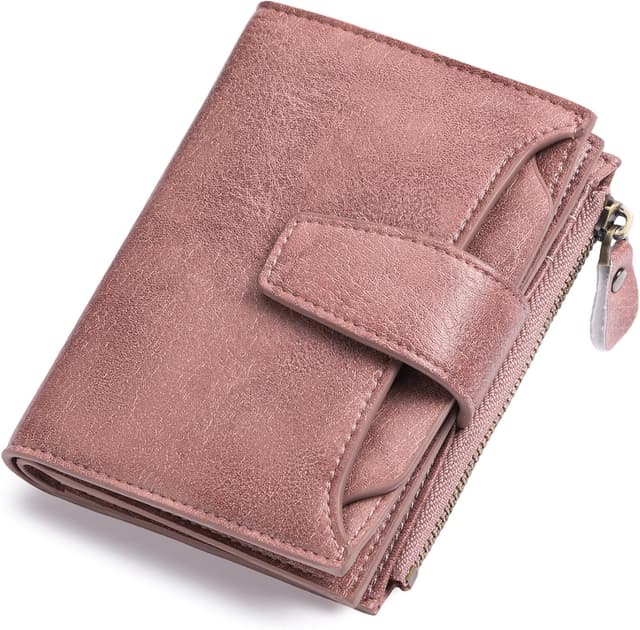 Detalle de SENDEFN Damen-Klein-Geldbörse mit RFID-Blockierung, 14 Kartenfächer & Münzfach (veganes Leder)