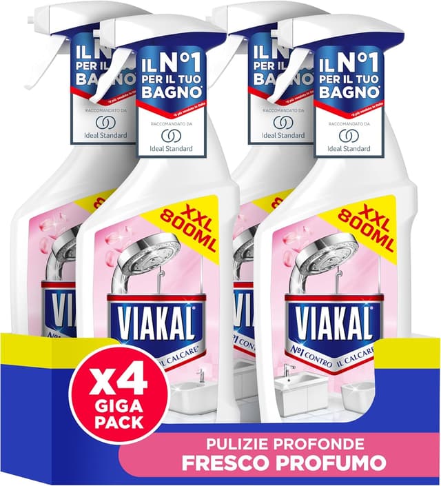 Detalle de Viakal Profumo Fresco Spray 4 confezioni