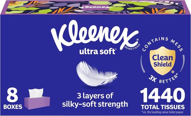 Detalle de Kleenex Ultra Soft Facial Tissues, 1,440 count