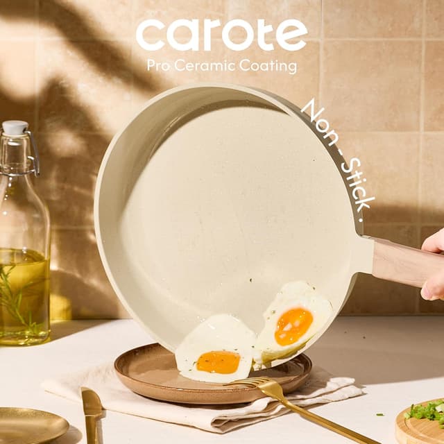 Thumbnail 2 de CAROTE 14Pcs Ceramic Nonstick Cookware Set