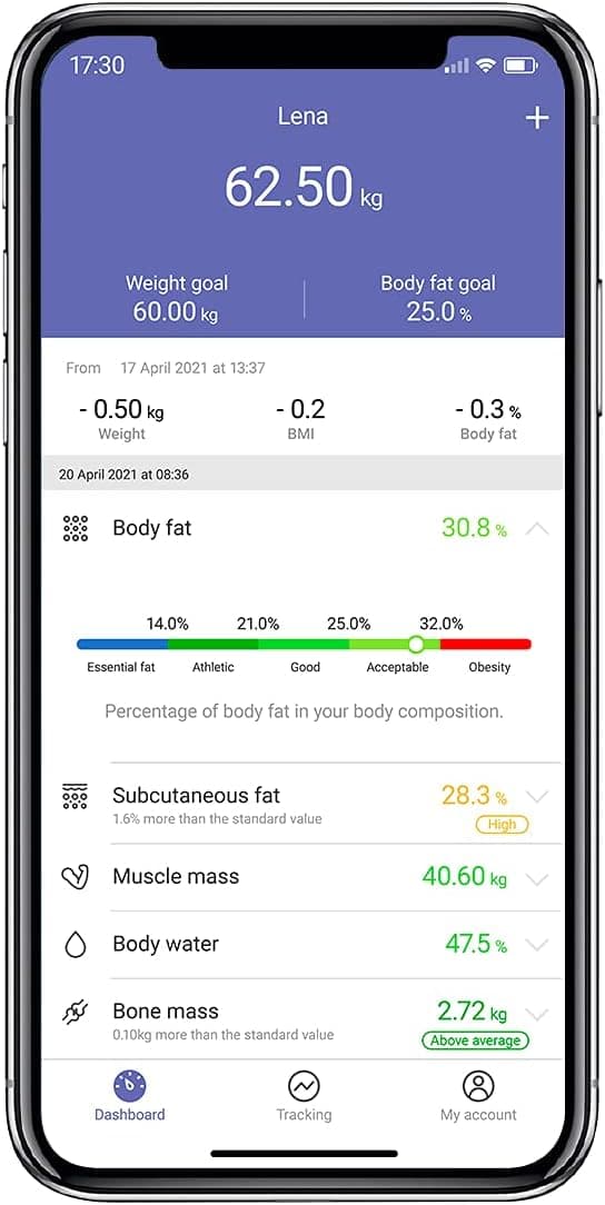 Detalle de Tefal Balance connectée Goodvibes Life+ BM9620S1 : 10 indicateurs corporels et application connectée