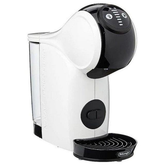 Detalle de DeLonghi Genio S cafetera cápsulas 15 bares blanca