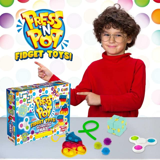 Thumbnail 11 de CRAZE PressNPop Fidget Spinner Anti-Stress para Niños🧩