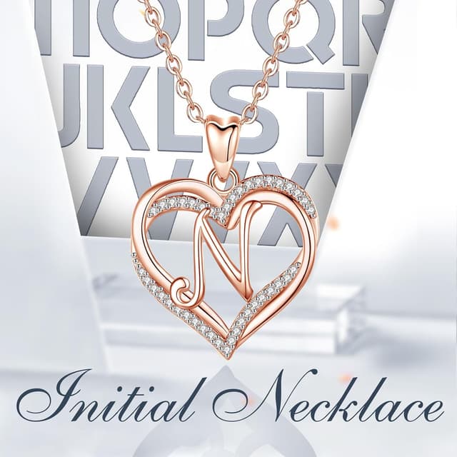 Thumbnail 6 de INFUSEU collana lettera A cuore 20 pollici