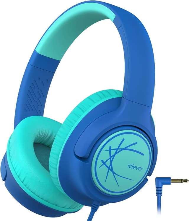 Detalle de iClever Kids Headphones 85dBA volume limit