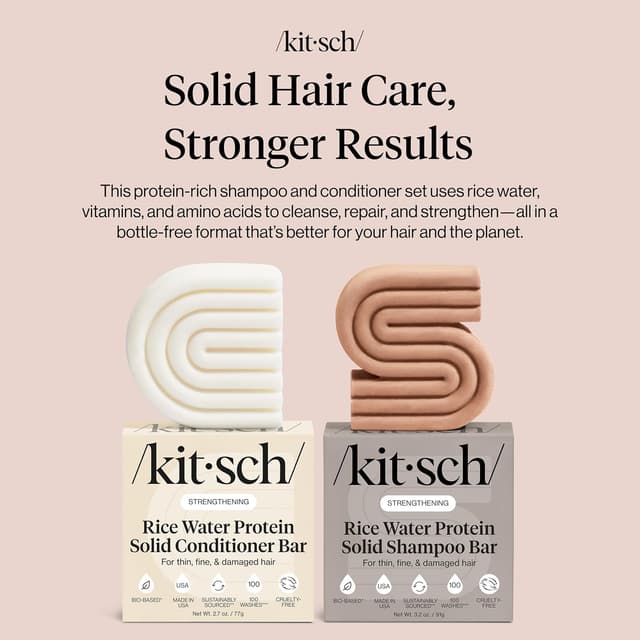 Thumbnail 2 de Kitsch Rice Water Protein Solid Shampoo Set
