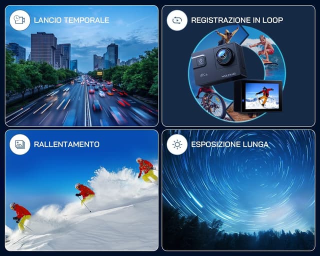 Detalle 2 de WOLFANG GA300 Action Cam 4K 60FPS