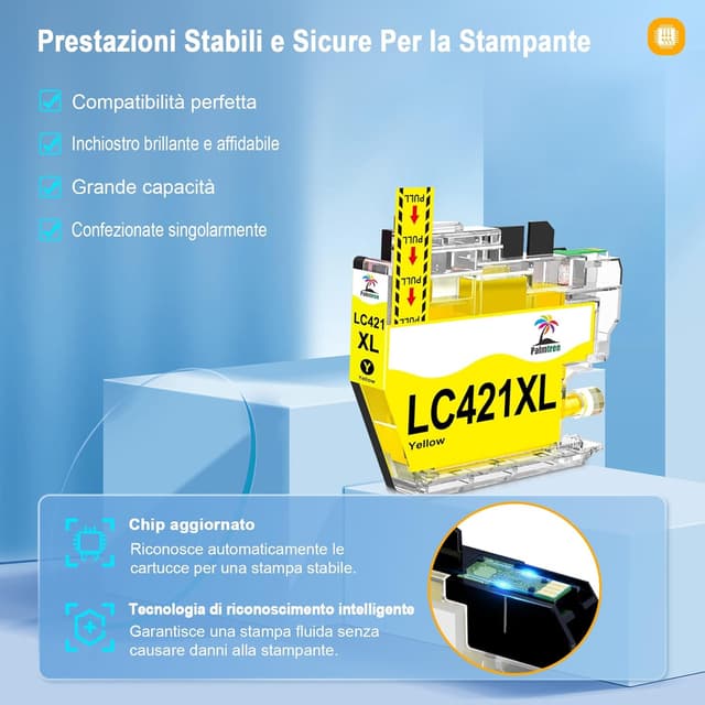 Detalle de Palmtree LC421XL cartucce compatibili 8-Pack