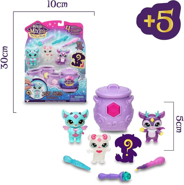 Thumbnail 1 de Famosa Magic Mixies Magic Mixlings Mega Pack, 4 muñecos