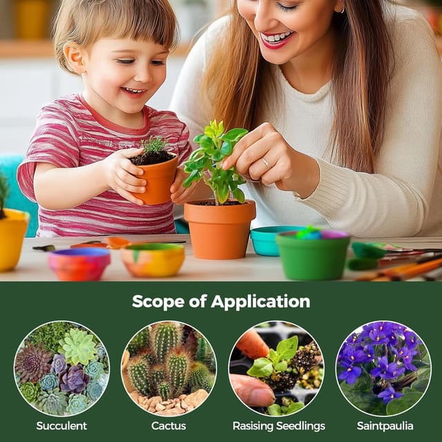 Thumbnail 2 de T4U 8cm Mini Terracotta Pots 12 Pack