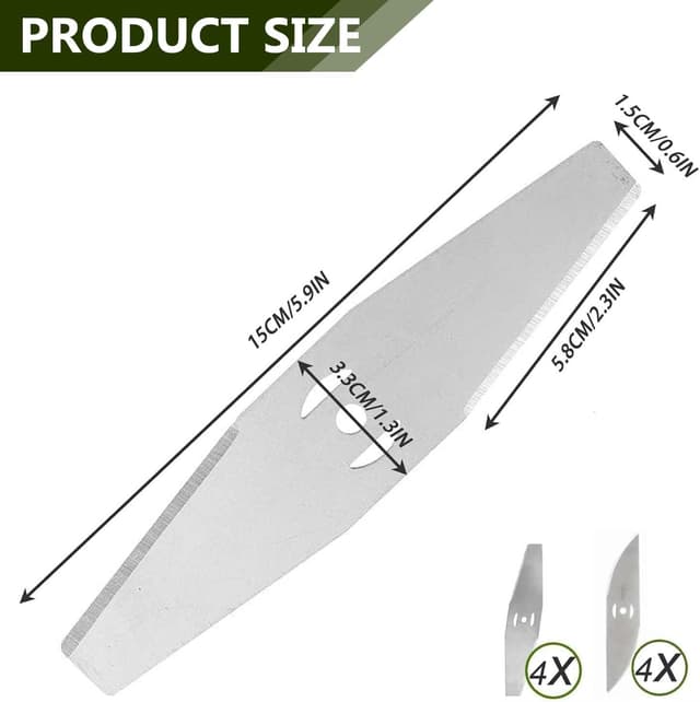 Detalle 2 de Xbzzgmg 24-Piece Cordless Strimmer Blade Replacement Set