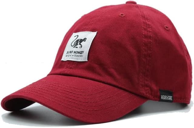 Detalle de Casquette Dad Surf Monkey Classic en coton biologique (taille unique, fermeture à pince)