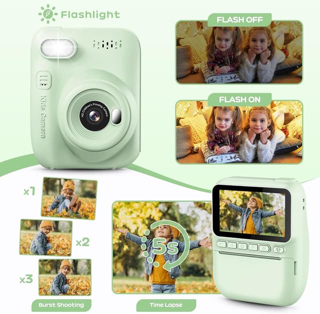 Detalle 2 de GREENKINDER Kids Camera 1080P with 32GB card