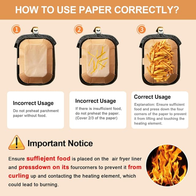 Thumbnail 4 de ENGHEK 230PC Air Fryer Liners for Ninja Dual Zone