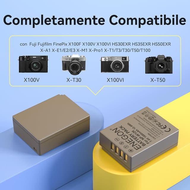 Thumbnail 1 de ENEGON NP-W126S Batteria 1680mAh per Fujifilm