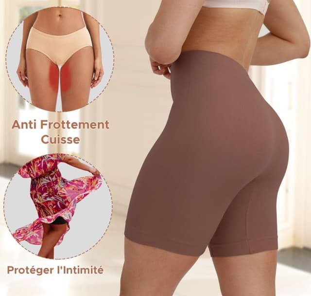 Thumbnail 1 de INNERSY Shorty Femme sous Jupe Douce Legging Court sans Couture (lot de 3) : anti-frottements & confort