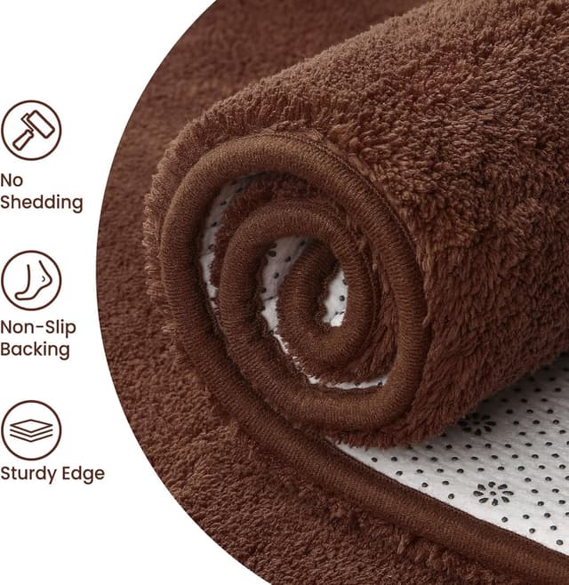 Detalle de Sour Lemon Living Room Large Shaggy Rug 160x230cm (Grey) – Washable, Anti-slip, Extra Large