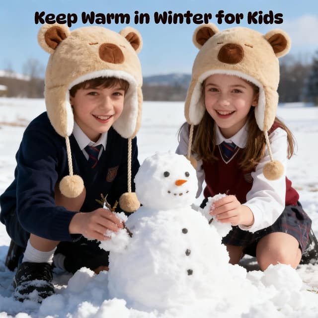 Detalle de Deletoys Animal Hat with Moving Ears, Jumping Pop-Up Plush Cap for Kids