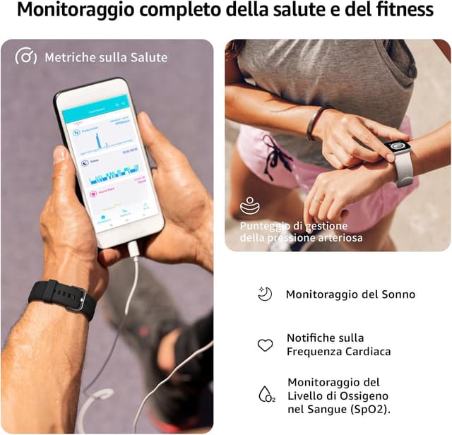 Thumbnail 3 de AcclaFit Smartwatch 1,85" full touch, tracker salute