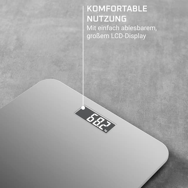 Detalle de Rowenta Premiss 2.0 Personenwaage BS1801V0 – ablesbares LCD, 30 x 30 cm, bis 160 kg