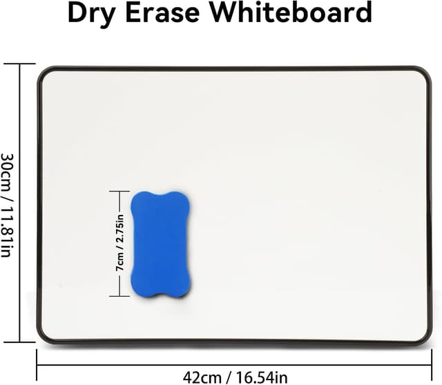Detalle 2 de Hisredsun A3 Magnetic Whiteboard 42×30 cm