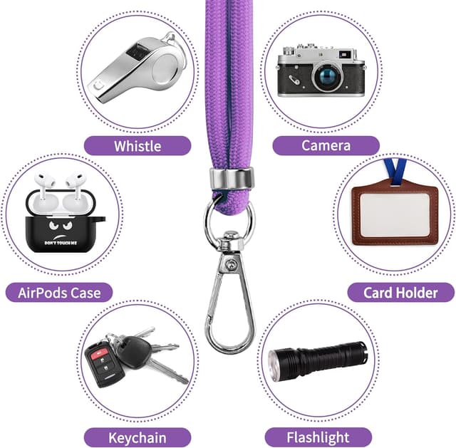 Detalle de CACOE Cell Phone Lanyard with Adjustable Neck Strap and Wrist Strap