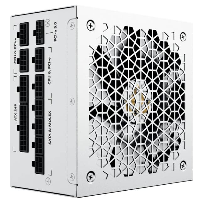 Detalle 2 de Forgeon Bolt 1000W 80+ Gold modular blanca 🔌