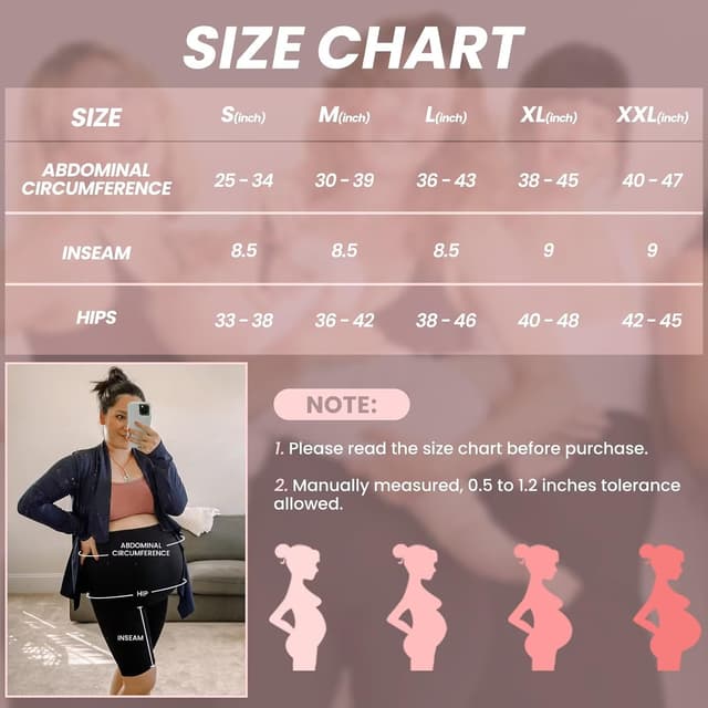 Thumbnail 6 de QGGQDD Maternity biker shorts for pregnancy