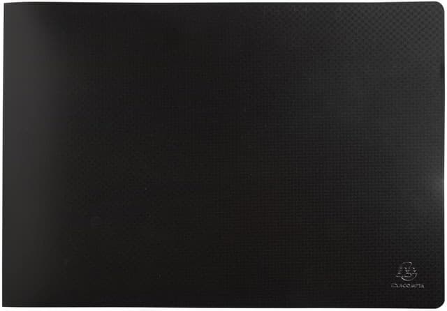 Detalle de Exacompta Ref. 86530E: protezione documenti nera per formato A3 con 20 tasche trasparenti