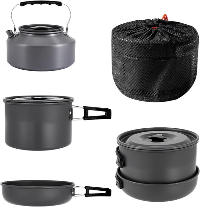 Detalle de aiGear Camping Kochgeschirr Set